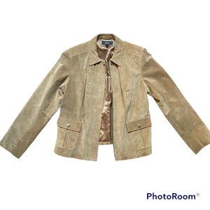 Alfani Real Leather Suede Jacket